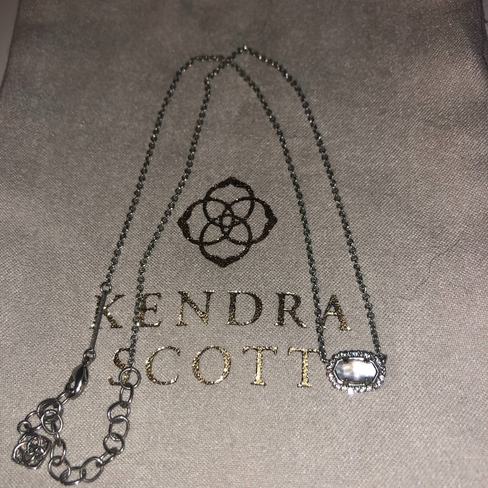 Chelsea Mini necklace in ivory MOP and silver - KS